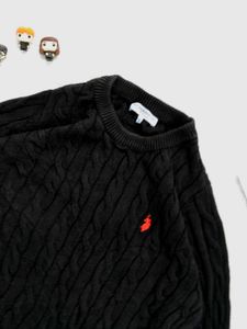 U.S POLO ASSN. Black Cable Knit Sweater