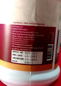 Natural Ashwagandha Powder(100gm)