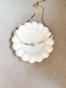 Butterfly Gold Herringbone Necklace