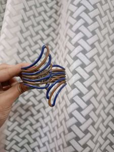 Unique Two-Tone Bangle Bracelet