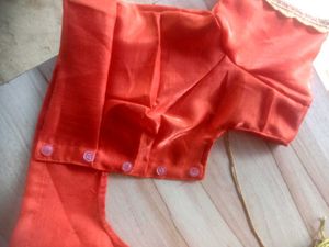 Orange Sari Blouse