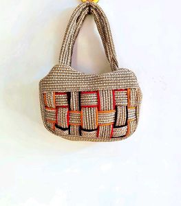 Jute Look Hand Woven Beautiful Bag