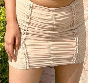 Ruffle Bodycon Skirt
