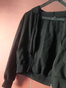 Black Zip-Up Hoodie