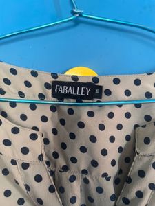 Faballey Mandarin Collar Blouse