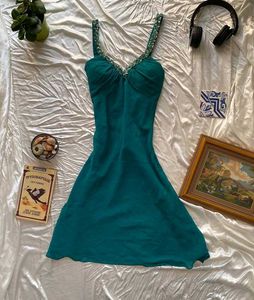 Elegant Teal Dress