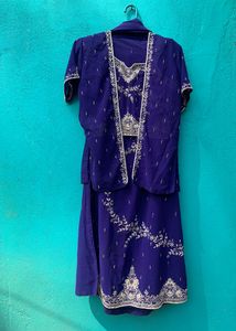 Mid-Night Blue 3 Piece Lehenga