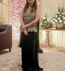 Navy Blue Festive Embellished Set