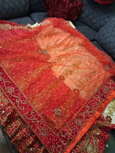Red &amp; Gold Lehenga Choli