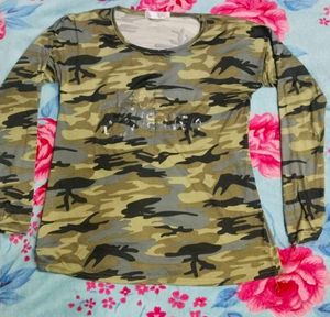 Camo Print Tee