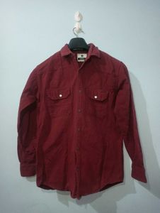A Maroon Colour Shirt For men