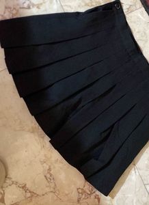 Pleated Black Skirt