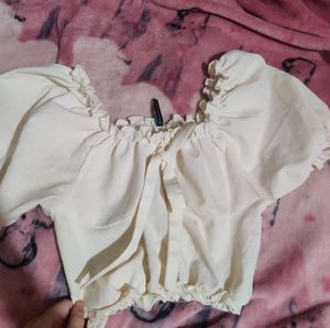 White Coquette Top