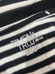 Striped Long T-Shirt Dress