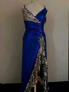 Elegant Blue Party Dress