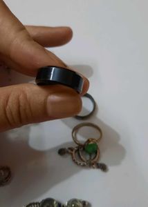 Vintage Silver Tone Drop Earrings And Ring Set 8