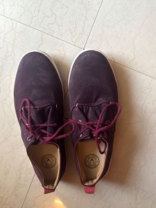 Allen Solly Burgundy Casual Shoes