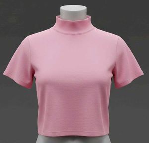 Pink Mock Neck Top