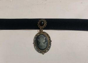 Vintage Cameo Velvet Choker