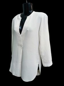Zara White Tunic Top