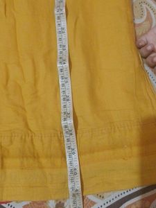 Mustard Cotton Kurta