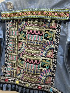 Denim Embroidered Jacket