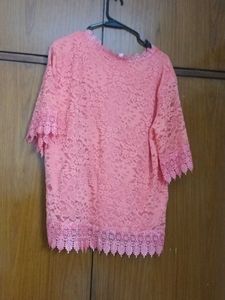 Pink Lace Top