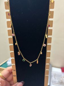 Anti Tarnish Multi-Color Necklace