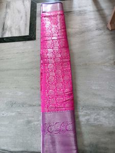 Pink Banarasi Silk Saree