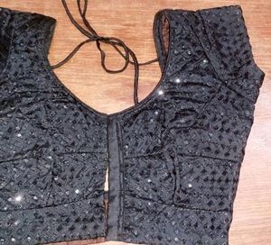 Black Sequence Blouse