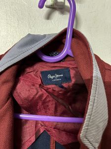 Maroon Casual Jacket