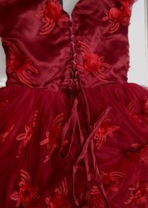 Stunning Red Tulle Formal Gown