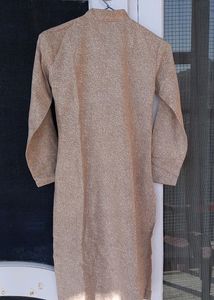 Stitched Beige Chudidaar Suit Set