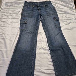 Bootcut Cargo Denim