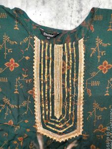 Green Gota Patti Anarkali Set