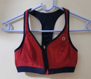 Amante Brand Sports Bra With Front Zip
