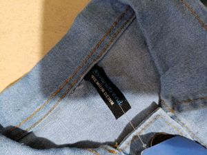 Buynewtrend Stylish Pearl Denim Jacket, S Size