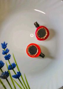 Earrings With Hair Clip For Navaratri