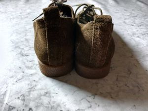 Brown Suede Lace-Up Shoes