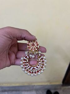 Combo Of Earring And Haath Phool