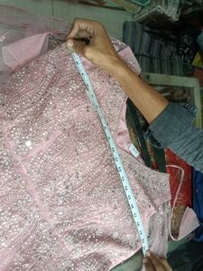 Elegant Pink Embellished Gown