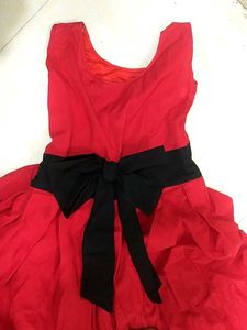 A Red Princess Gown