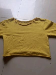 Yellow Crop Top