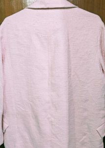 Pink Textured Blazer