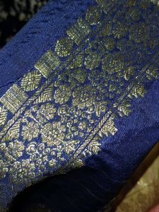 Elegant Pink &amp; Blue Saree