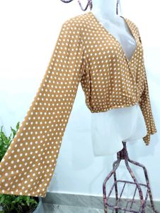 Polka Dot Crop Top