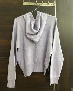 Lavender Knit Hoodie