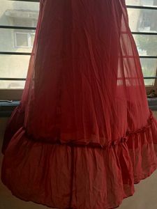 Pink/Mauve Ruffled Dress