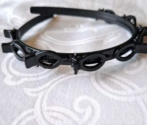 Double Layer Twister Plait Black Hairband