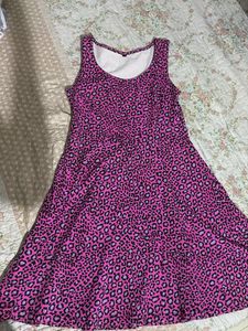 Pink Animal Print Dress